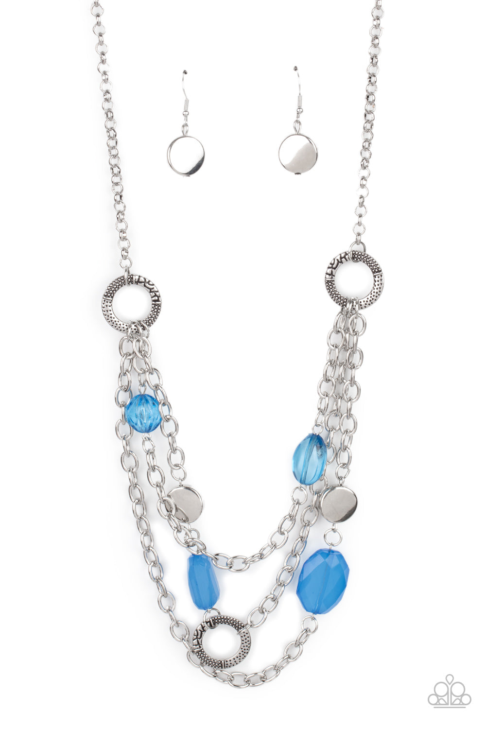 Oceanside Spa - Blue Necklace freeshipping - JewLz4u Gemstone Gallery
