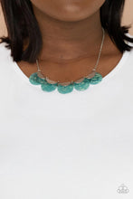 Load image into Gallery viewer, Mermaid Oasis - Blue (Shell-Like Iridescence) Necklace
