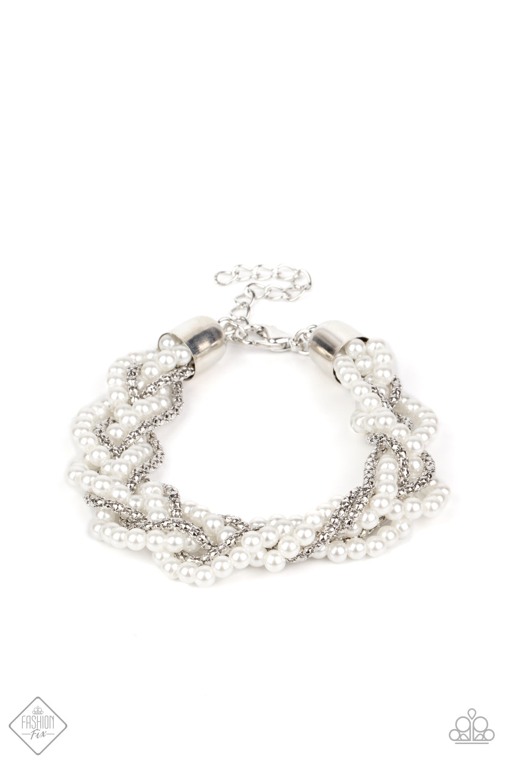 Vintage Variation - White Necklace (FFA-0321) freeshipping - JewLz4u Gemstone Gallery