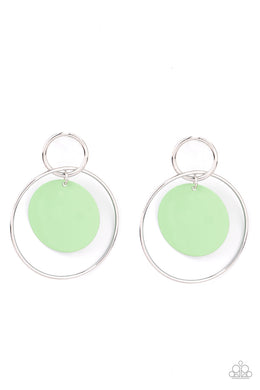 POP, Look, and Listen - Green Earring freeshipping - JewLz4u Gemstone Gallery