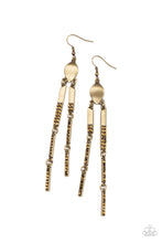 Load image into Gallery viewer, Defined Dazzle - Brass Earring freeshipping - JewLz4u Gemstone Gallery
