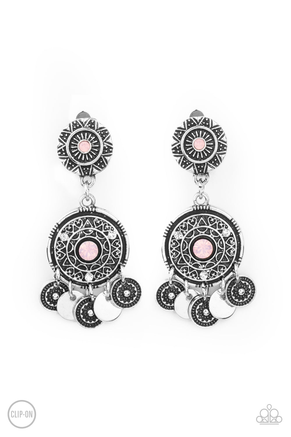 A DREAMCATCHER Come True - Pink Clip-On Earring freeshipping - JewLz4u Gemstone Gallery