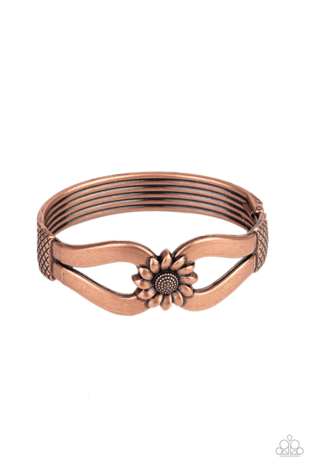 Let A Hundred SUNFLOWERS Bloom - Copper Bracelet freeshipping - JewLz4u Gemstone Gallery