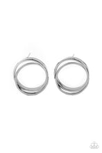 Load image into Gallery viewer, Always In The Loop - Black (Gunmetal) Post Earrings
