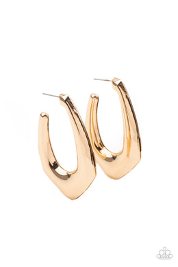 Find Your Anchor - Gold Hoop Earring freeshipping - JewLz4u Gemstone Gallery