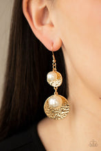 Load image into Gallery viewer, Pearl Dive - Gold Earring freeshipping - JewLz4u Gemstone Gallery
