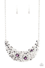 Load image into Gallery viewer, Fabulously Fragmented - Purple (Rhinestone) Necklace freeshipping - JewLz4u Gemstone Gallery
