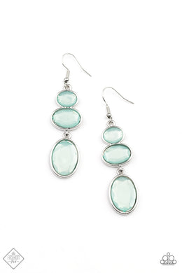 Tiers Of Tranquility - Blue Earring (GM-0521) freeshipping - JewLz4u Gemstone Gallery