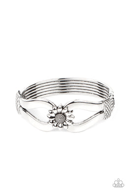 Let A Hundred SUNFLOWERS Bloom - Silver Bracelet freeshipping - JewLz4u Gemstone Gallery