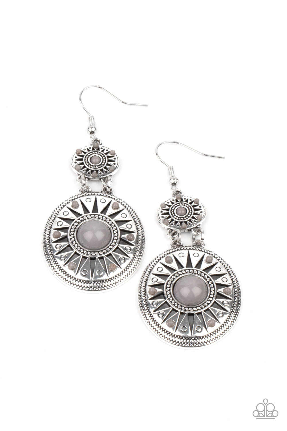 Temple of The Sun - Silver Earring freeshipping - JewLz4u Gemstone Gallery