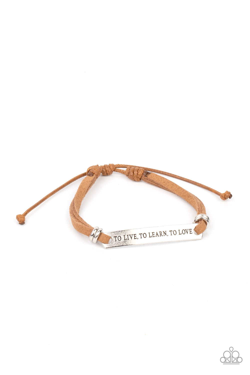 To Live, To Learn, To Love - Brown Bracelet freeshipping - JewLz4u Gemstone Gallery