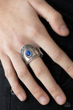 Load image into Gallery viewer, Dreamy Definition - Blue (Cat&#39;s Eye) Ring freeshipping - JewLz4u Gemstone Gallery
