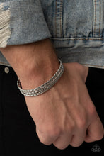 Load image into Gallery viewer, Line of Scrimmage - Silver Urban Bracelet
