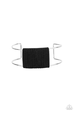 Free Expression - Black (Suede Cording) Bracelet freeshipping - JewLz4u Gemstone Gallery