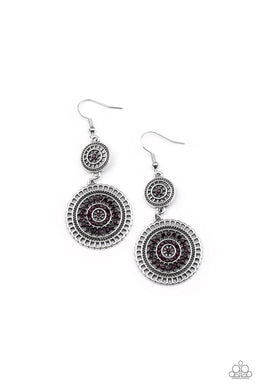 Bohemian Bedazzle - Purple Earring freeshipping - JewLz4u Gemstone Gallery