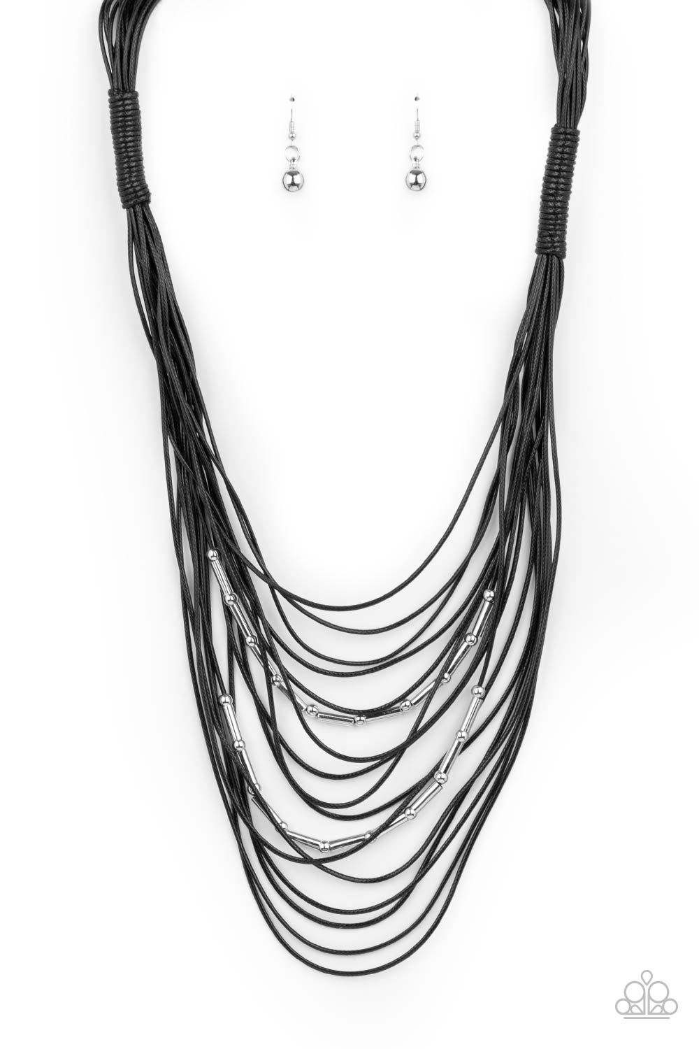 Nice CORD-ination - Black Necklace freeshipping - JewLz4u Gemstone Gallery