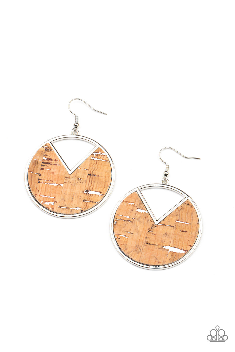 Nod to Nature - White (Cork) Earring freeshipping - JewLz4u Gemstone Gallery