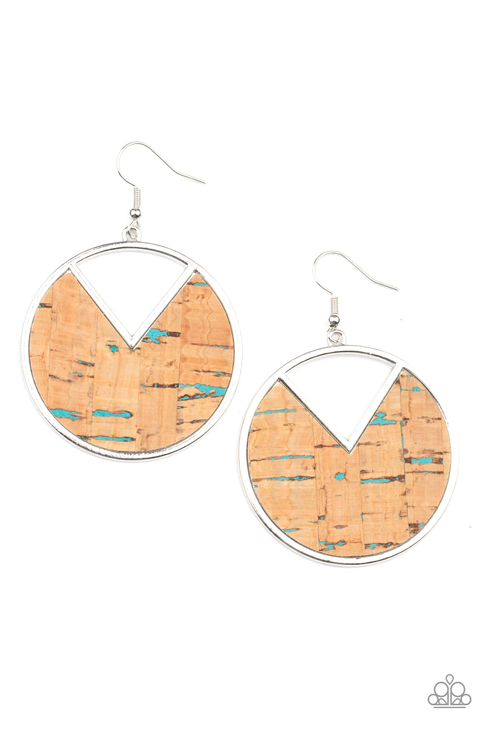 Nod to Nature - Blue (Cork) Earring