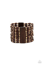 Load image into Gallery viewer, Cayman Carnival - Brown (Wood) Bracelet freeshipping - JewLz4u Gemstone Gallery
