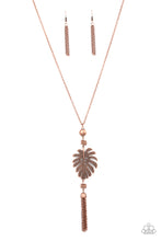 Load image into Gallery viewer, Palm Promenade - Copper (Palm Leaf) Necklace freeshipping - JewLz4u Gemstone Gallery
