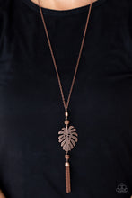 Load image into Gallery viewer, Palm Promenade - Copper (Palm Leaf) Necklace freeshipping - JewLz4u Gemstone Gallery
