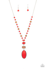 Load image into Gallery viewer, Naturally Essential - Red (Stone)/ Wood Beads Necklace freeshipping - JewLz4u Gemstone Gallery
