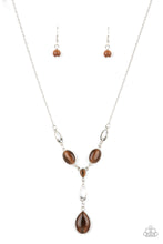 Load image into Gallery viewer, Ritzy Refinement - Brown Necklace freeshipping - JewLz4u Gemstone Gallery
