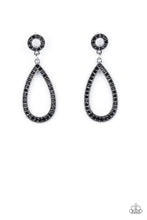 Load image into Gallery viewer, Regal Revival - Black (Rhinestone) Earring
