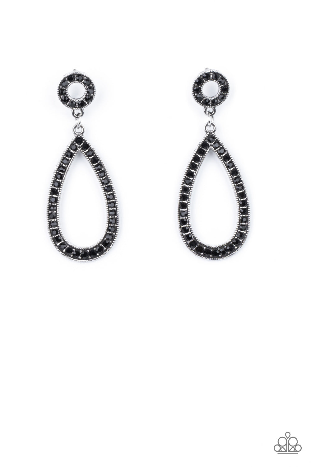 Regal Revival - Black (Rhinestone) Earring