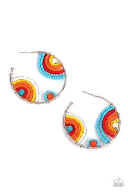 Rainbow Horizons - Multi Hoop Earring freeshipping - JewLz4u Gemstone Gallery