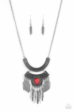 Desert Devotion - Red Necklace freeshipping - JewLz4u Gemstone Gallery