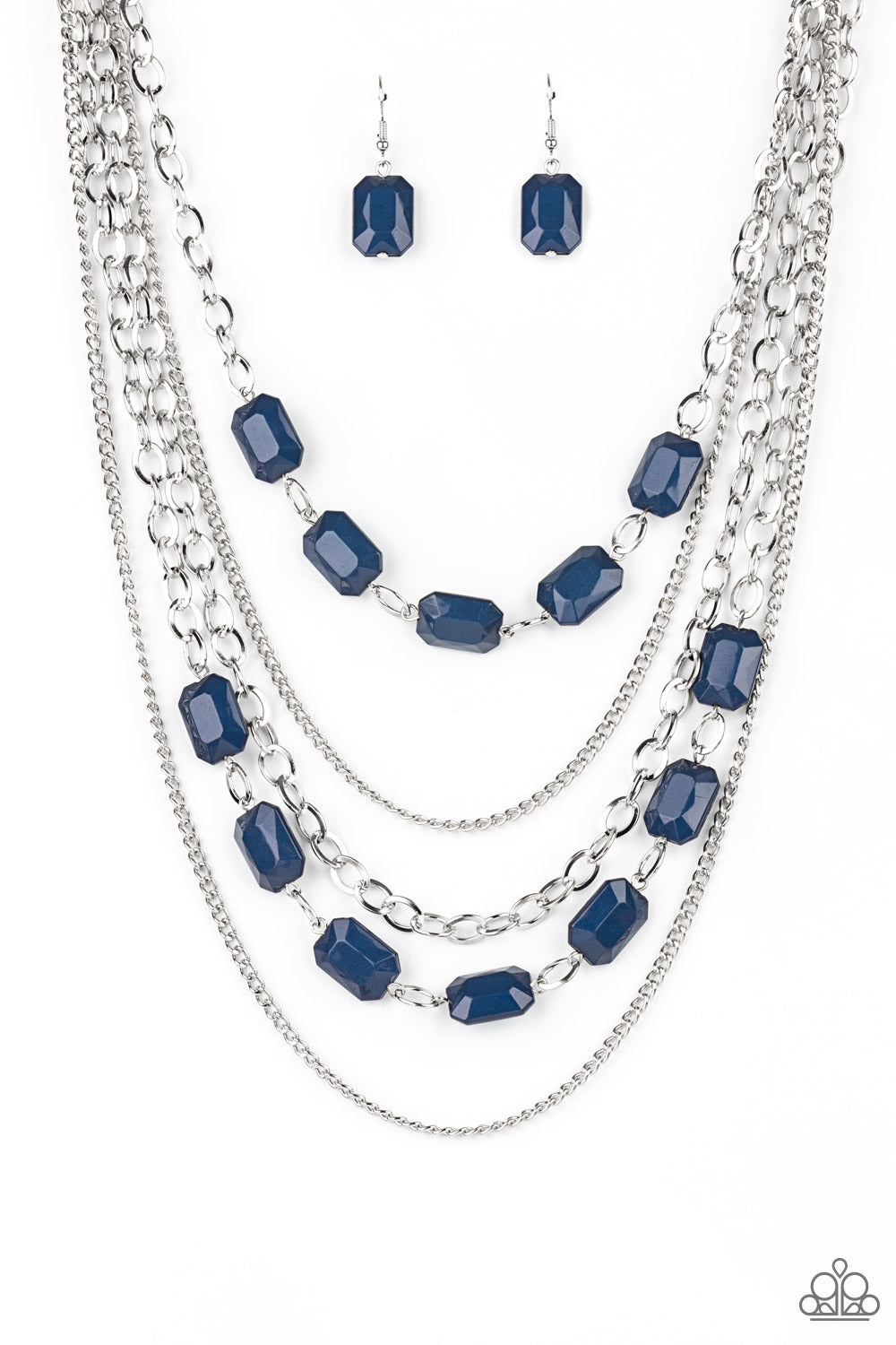 Standout Strands - Blue Necklace freeshipping - JewLz4u Gemstone Gallery
