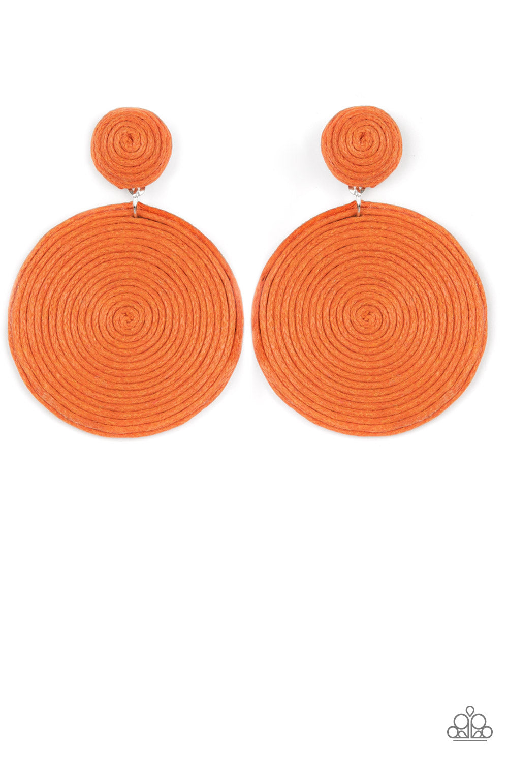 Circulate The Room - Orange Earring freeshipping - JewLz4u Gemstone Gallery