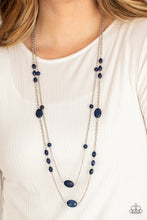 Load image into Gallery viewer, Day Trip Delights - Blue (Navy) Necklace freeshipping - JewLz4u Gemstone Gallery
