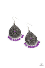 Load image into Gallery viewer, Blossoming Teardrops - Purple Earring freeshipping - JewLz4u Gemstone Gallery
