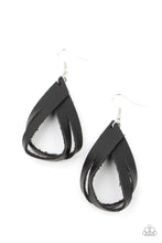 Load image into Gallery viewer, That&#39;s A STRAP - Black Earring freeshipping - JewLz4u Gemstone Gallery
