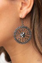 Load image into Gallery viewer, Floral Fortunes - Black Earring freeshipping - JewLz4u Gemstone Gallery

