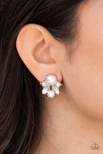 Load image into Gallery viewer, Royal Reverie - White (Pearl/Rhinestone) Post Earring (FFA-0721)
