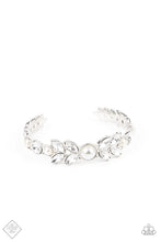 Load image into Gallery viewer, Regal Reminiscence - White (Pearl/Rhinestone) Bracelet
