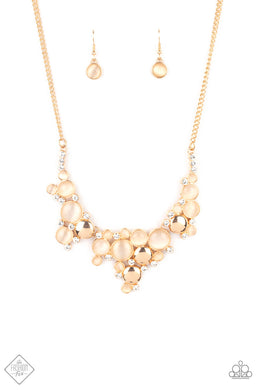 Fairytale Affair - Gold Necklace (FFA-0621) freeshipping - JewLz4u Gemstone Gallery