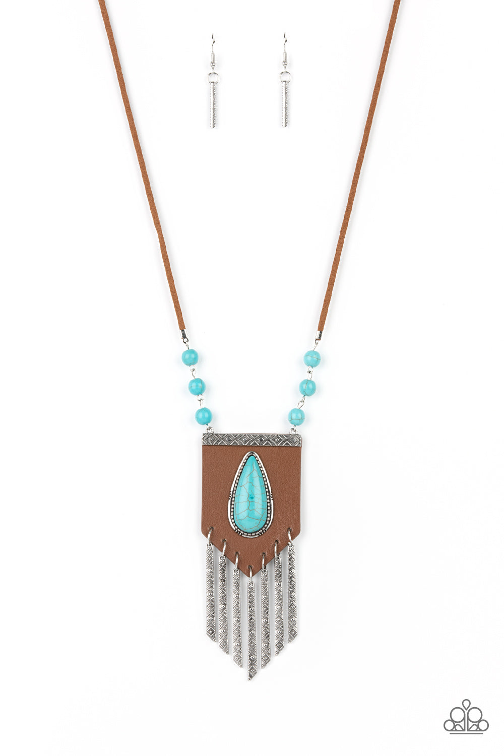 Enchantingly Tribal - Blue (Turquoise) Necklace freeshipping - JewLz4u Gemstone Gallery