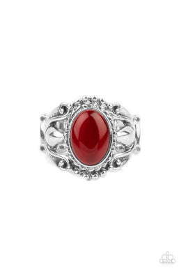 Jubilant Gem - Red (Cat's Eye Stone) Ring freeshipping - JewLz4u Gemstone Gallery