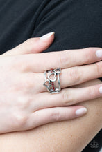 Load image into Gallery viewer, Give Me AMOR - Red Rhinestone (Silver Heart) Ring freeshipping - JewLz4u Gemstone Gallery
