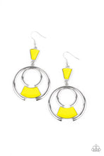 Load image into Gallery viewer, Deco Dancing - Yellow Earring freeshipping - JewLz4u Gemstone Gallery
