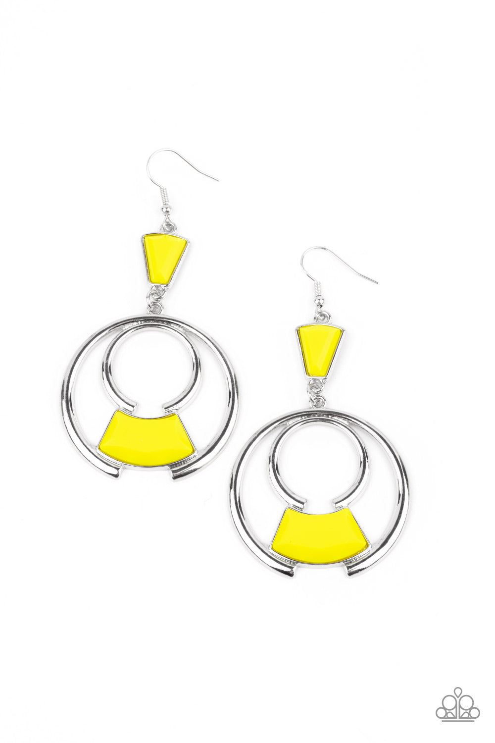 Deco Dancing - Yellow Earring freeshipping - JewLz4u Gemstone Gallery