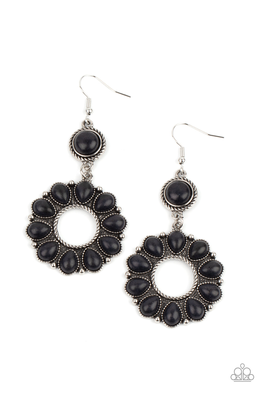 Back At The Ranch - Black Earring freeshipping - JewLz4u Gemstone Gallery