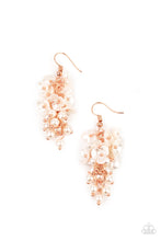 Load image into Gallery viewer, Bountiful Bouquets - Copper (White Floral) Earring freeshipping - JewLz4u Gemstone Gallery
