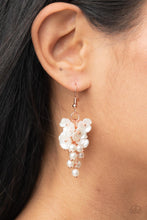 Load image into Gallery viewer, Bountiful Bouquets - Copper (White Floral) Earring freeshipping - JewLz4u Gemstone Gallery
