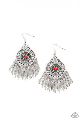 Dream a Little DREAMCATCHER - Red Earring freeshipping - JewLz4u Gemstone Gallery