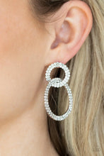 Load image into Gallery viewer, Intensely Icy - White Post Earrings
